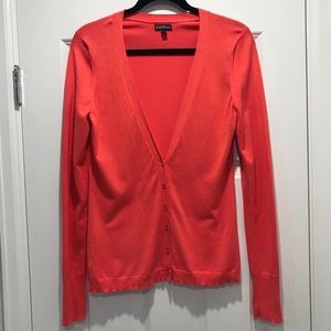 Express Pink 6-Button thin Women’s Cardigan